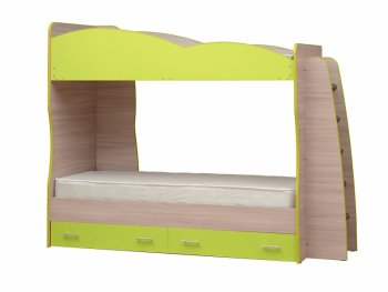 Кровать детская двухъярусная Юниор-1.1 (Матрица) в Сысерти - sysert.mebel-e96.ru
