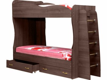 Кровать детская двухъярусная Юниор-1 (Матрица) в Сысерти - sysert.mebel-e96.ru