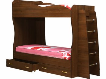 Кровать детская двухъярусная Юниор-1 (Матрица) в Сысерти - sysert.mebel-e96.ru