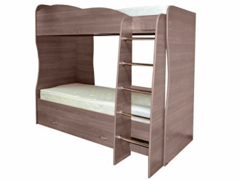 Кровать детская двухъярусная Юниор-2 (Матрица) в Сысерти - sysert.mebel-e96.ru