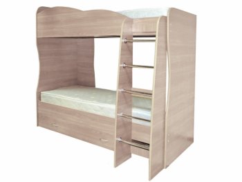 Кровать детская двухъярусная Юниор-2 (Матрица) в Сысерти - sysert.mebel-e96.ru