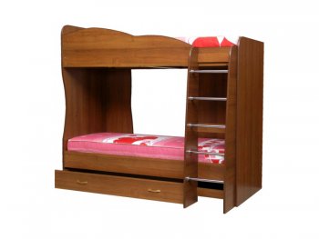 Кровать детская двухъярусная Юниор-2 (Матрица) в Сысерти - sysert.mebel-e96.ru