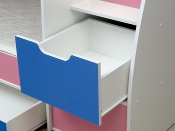 Кровать детская двухъярусная Юниор-9 комб. (Матрица) в Сысерти - sysert.mebel-e96.ru
