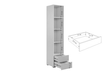 Шкаф однодверный 107.03 Зефир розовый (Мебельсон) в Сысерти - sysert.mebel-e96.ru